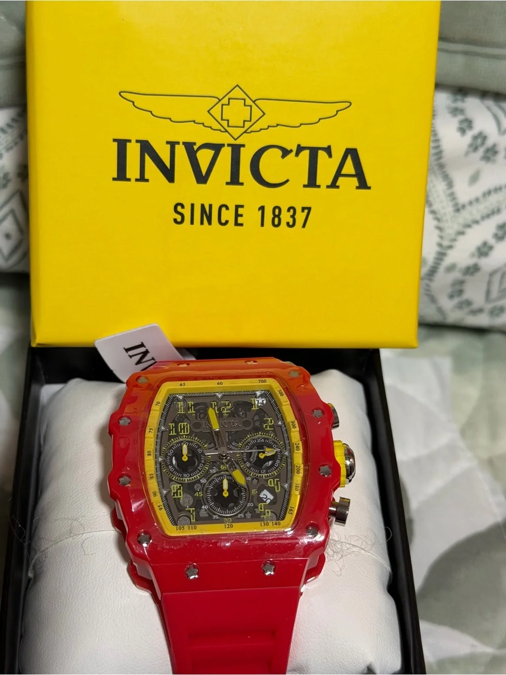 Invicta Racing Red Chronograph Men's Watch